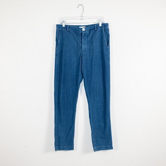 Industry of all Nations Clean Carpenter Pants natural indigo 12 dips size 32 - Picture 1 of 10
